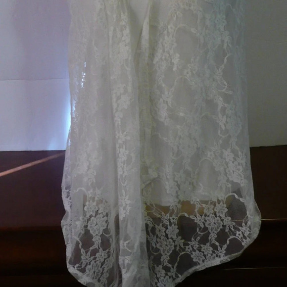 Suzy Shier  White Lace Camisole Tank Top Sleeveless 2 Piece - Picture 3 of 8